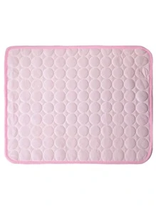 1入組夏天酷寵物冰墊適用於小狗和貓,冰絲地墊 - 粉色 - 查看 6