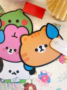 1 pieza Alfombrilla de ratón dibujos animados lindo estilo sudor en forma de goteada - Blanco - Ver 5