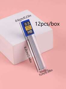 1/5/10pcs 0.5/0.7mm Automatic Pencil Lead Refills, HB Resin Mechanical Pencil Leads, School Supplies Back To School - Black - View 7