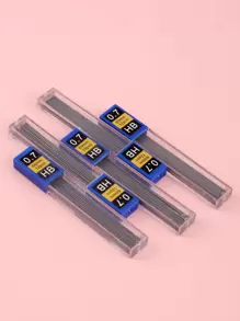 1/5/10pcs 0.5/0.7mm Automatic Pencil Lead Refills, HB Resin Mechanical Pencil Leads, School Supplies Back To School - Black - View 10