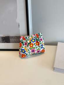 Túi lót túi kiểu mới cho nữ Túi trang điểm họa tiết hoa Túi du lịch Túi xách nhẹ thời trang di động cho kỷ niệm cho quà tặng sinh nhật cho quà tặng cho nhân viên văn phòng cho nam cho nữ Ví du lịch màu cam Hoa dâm bụt cho phụ nữ Ví ví mini Ví ví tiền xu - Nhiều màu - Xem 4