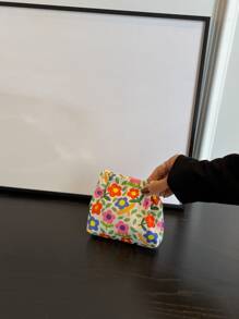 Túi lót túi kiểu mới cho nữ Túi trang điểm họa tiết hoa Túi du lịch Túi xách nhẹ thời trang di động cho kỷ niệm cho quà tặng sinh nhật cho quà tặng cho nhân viên văn phòng cho nam cho nữ Ví du lịch màu cam Hoa dâm bụt cho phụ nữ Ví ví mini Ví ví tiền xu - Nhiều màu - Xem 1
