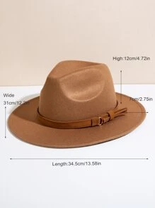 1pc Fashionable Belt Buckle Decorated Gift Hat Elegant Cowboy Hat Cowgirl Hat Halloween