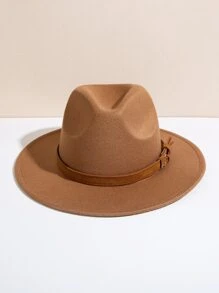 1pc Fashionable Belt Buckle Decorated Gift Hat Elegant Cowboy Hat Cowgirl Hat Halloween