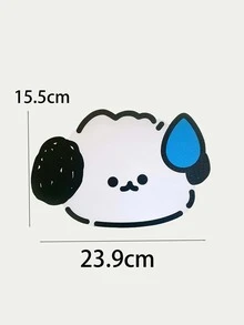 1 pieza Alfombrilla de ratón dibujos animados lindo estilo sudor en forma de goteada - Blanco - Ver 7