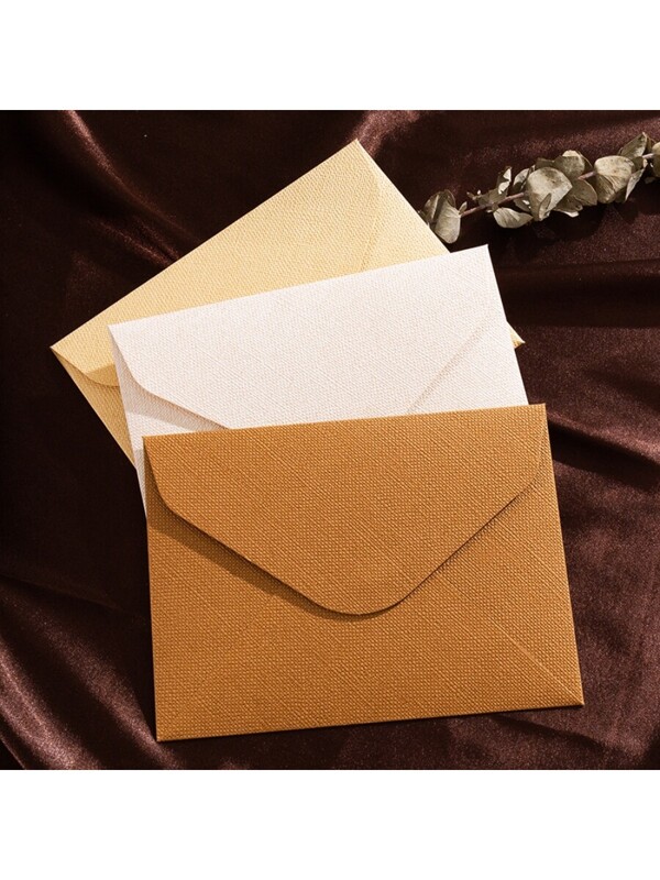 Vintage Linen Texture Envelopes, Letter Paper, Business Invitation