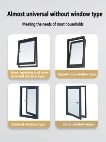 1入組鋁合金反盜窗/門鎖,具有限制功能的安全鎖,防夾/防墜落功能和加強鎖鏈鎖,適用於室內門,增加保護和隱私,具有強力黏合力,無需使用鑽孔工具,易於安裝 - 白色 - 查看 3