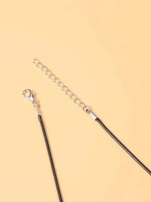 50股基本款DIY項鍊配件 - 黑色 - 查看 3