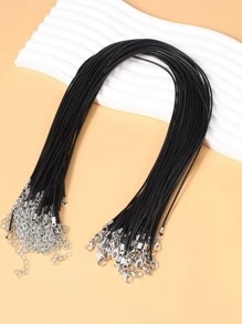 50股基本款DIY項鍊配件 - 黑色 - 查看 1