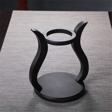 RORA 玻璃茶壺套裝，半自動沖泡帶泡茶器功夫風垂墜式木製茶具套裝 - 無色 - 查看 5