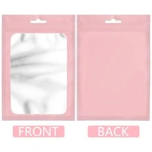 20 个聚酯薄膜全息袋，透明可重新密封防臭铝箔袋包装袋，用于唇彩、珠宝、睫毛和礼品包装，小型企业自封袋（2.75x3.9 英寸）秋季、复活节、圣诞节、情人节