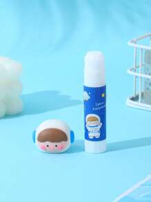 Astronaut solid glue 1pc - Blue and White - View 1