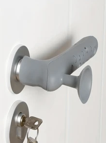 1pc Silicone Door Handle Cover - Blue - View 4