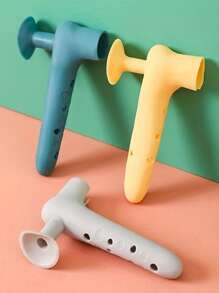 1pc Silicone Door Handle Cover - Blue - View 2