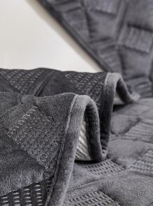 1入組水晶超級柔軟電腦刺繡工藝通用沙發墊套,帶極簡風格現代風格防刮防滑沙發套,防塵沙發防護罩,合適的適用於L形混合性沙發和沙發,分別 - 深灰色 - 查看 8