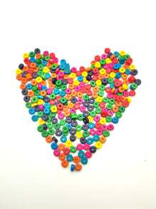 300 cái/bộ 3*8mm Phối màu Lát cắt Hình dạng Hạt Để làm đồ trang sức DIY - Nhiều màu - Xem 1