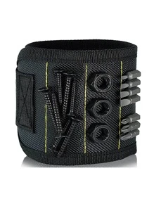 1 dây đeo cổ tay công cụ từ tính có chức năng đinh từ tính mạnh, dây đeo cổ tay công cụ từ tính mạnh mẽ vít phụ kiện nhỏ lưu trữ hấp phụ tạo tác trang trí thợ điện tiện lợi, thích hợp cho nam và nữ quà tặng sinh nhật. Dụng Cụ Từ Tính Có Thể Đeo Trên Tay Để Sửa Đinh Vít Cho Chồng, Bố, Bạn Trai, Dụng Cụ Độc Đáo, Thích Hợp Làm Dụng Cụ Nhỏ Mát Cho Thợ Thủ Công Và Thợ Điện - màu đen - Xem 8