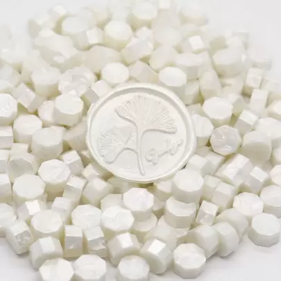 100 حبة/حزمة من شمع الختم المثمن الأوجه لبطاقات دعوات الزفاف والمغلفات والأعياد الميلاد وعودة المدارس