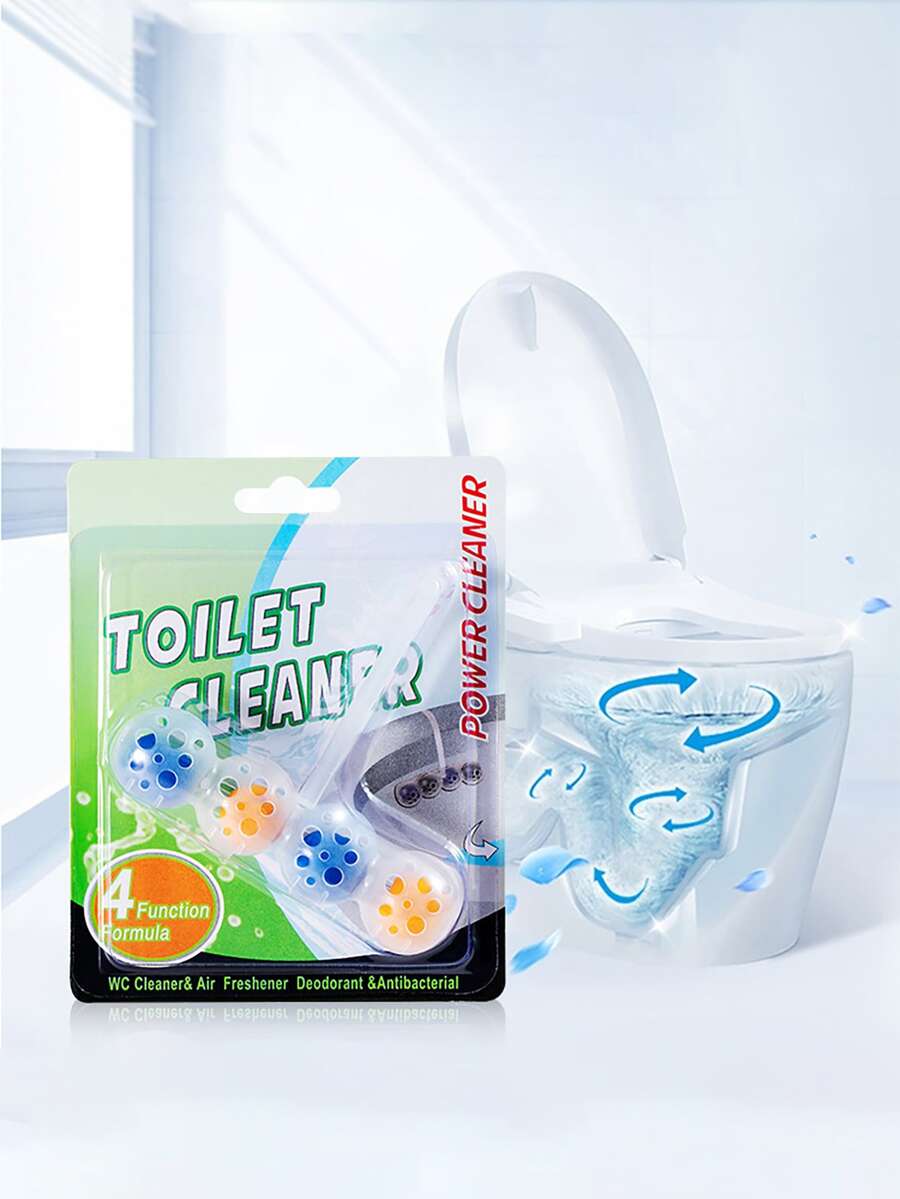 1入組抽水馬桶清潔帶4藍色泡泡懸掛止汗走球 - 彩色 - 查看 1