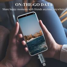 SD 卡读卡器，2 合 1 USB C+USB3.0 Micro SD 存储卡读卡器适配器适用于 TF SD Micro SD SDXC SDHC MMC RS-MMC Micro SDXC Micro SDHC UHS-I，兼容 MacBook Air/Pro、iPad Pro、Android 手机、PC - 銀色 - 查看 6