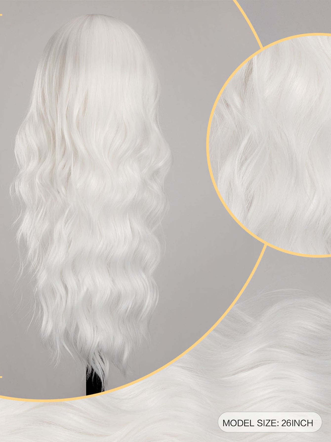 White Lace Synthetic Hair Weave Cap With Large Wavy Curls SHEIN UK