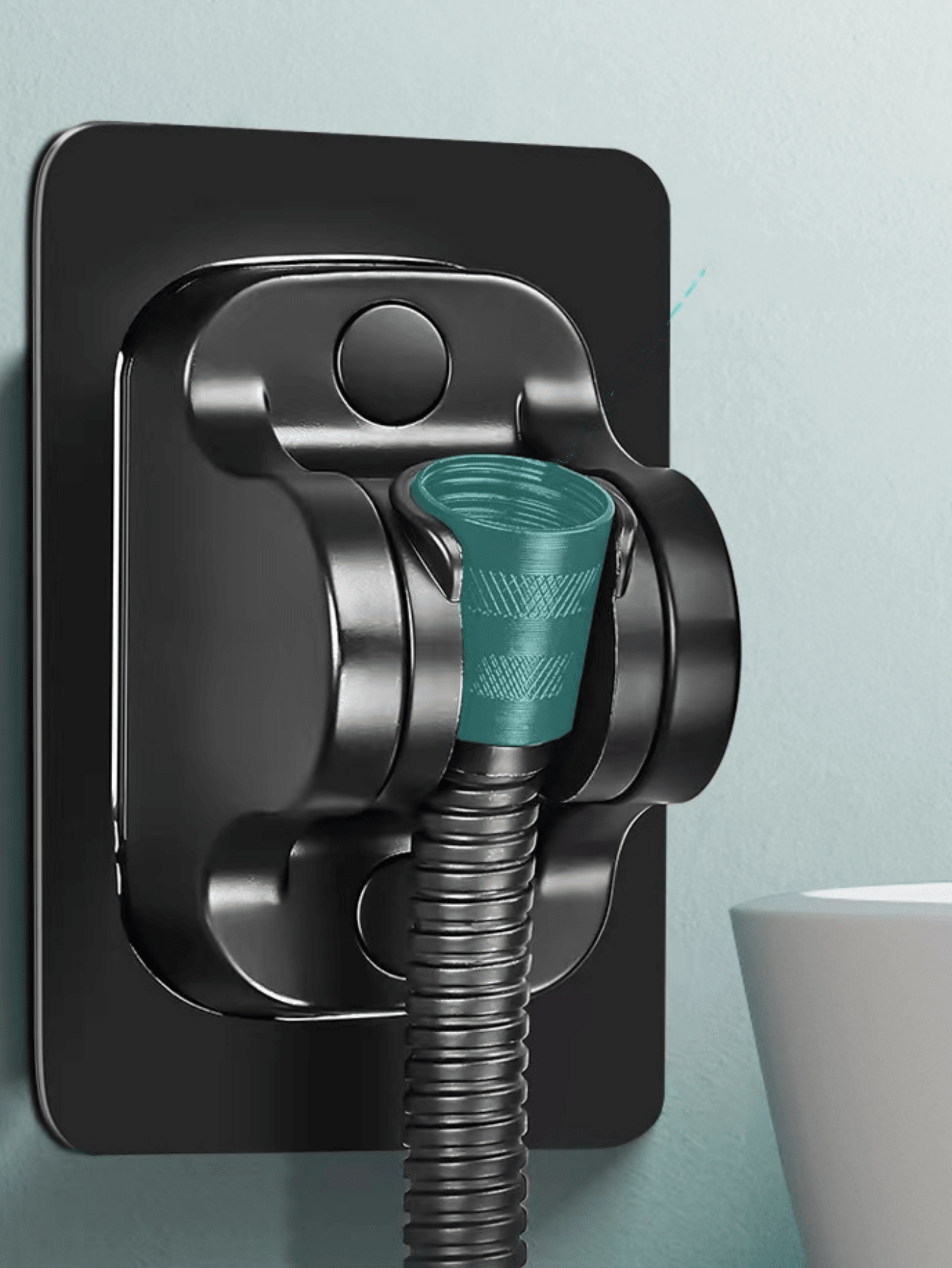 1pc Abs Shower Head With Modern Silver Plated Strong Shower Head