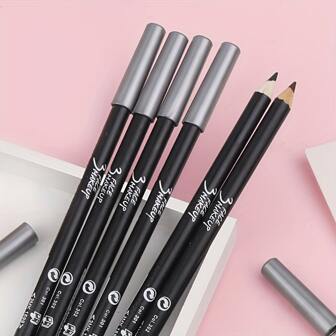 1 pieza Lápiz delineador de ojos negro de larga duración impermeable a prueba de manchas