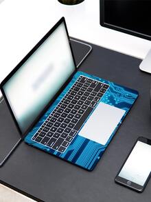 1set Circuit Print Laptop Protective Sticker Compatible With 15.6-16 Inch HP/Dell/Lenovo/Apple/Asus/Acer/Compaq - Multicolor - View 2