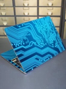 1set Circuit Print Laptop Protective Sticker Compatible With 15.6-16 Inch HP/Dell/Lenovo/Apple/Asus/Acer/Compaq - Multicolor - View 1