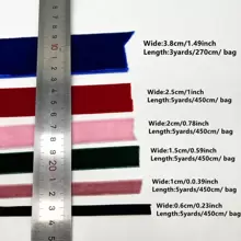 1 件 6/10/15/20/25/38 毫米天鹅绒丝带手工婚礼派对装饰丝带用于礼品包装 DIY 发饰蝴蝶结、圣诞节情人节 - 水鴨藍 - 查看 3