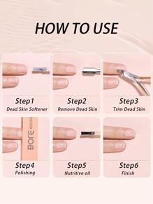 FULL BEAUTY 1盒15毫升角質層油營養油，保濕防倒刺指甲邊緣手指指甲護理工具