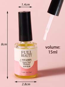 FULL BEAUTY 1盒15毫升角質層油營養油，保濕防倒刺指甲邊緣手指指甲護理工具