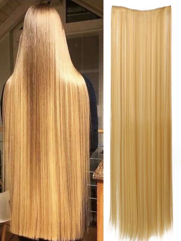 Extensiones de cabello rectas con clip de 20 a 40 pulgadas, adecuadas para diversas ocasiones como festivales de música, fiestas, cosplay, vacaciones y todas las estaciones