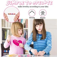 1盒15格軟陶6毫米彩色圓盤波西米亞風格DIY珠子可用於珠寶製作 - 彩色 - 查看 4