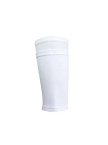 Sports Outdoor Professional Football Socks For Training And Competition, Double-Layer Leg Sleeves For Anti-Collision Protection, Pressure Soccer Socks/Compression Leg Sleeves For Men, Knitted Sweat-Absorbent Soccer Leggings, 1 Pair - White - View 6