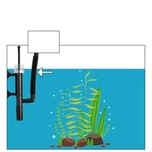 Fish Tank Water Surface Oil Protein Skimmer Lightweight Adjustable Water Flow For Aquarium Fish Tank - Black - View 3
