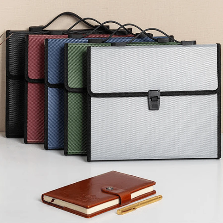 Boîte De Rangement Kraft Avec Couvercle – Organisateur Portable Documents & Fichiers