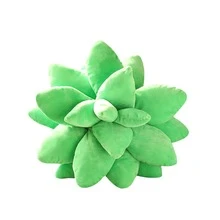1 Miếng Mô phỏng Thực vật Hình dạng mọng nước Sang trọng Gối - màu xanh lá - Xem 3