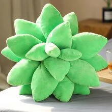 1 Miếng Mô phỏng Thực vật Hình dạng mọng nước Sang trọng Gối - màu xanh lá - Xem 4