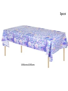 61件美人鱼主题派对一次性餐具套装 - 彩色 - 查看 9