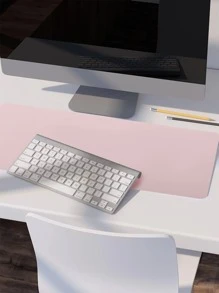 1 片 60cm/90cm 双面皮革鼠标垫，防水桌面垫，笔记本电脑办公键盘垫，易于清洁，返校季游戏鼠标垫，办公桌配件，办公用品，办公桌配件，鼠标垫，桌面鼠标垫 - 粉色 - 查看 9