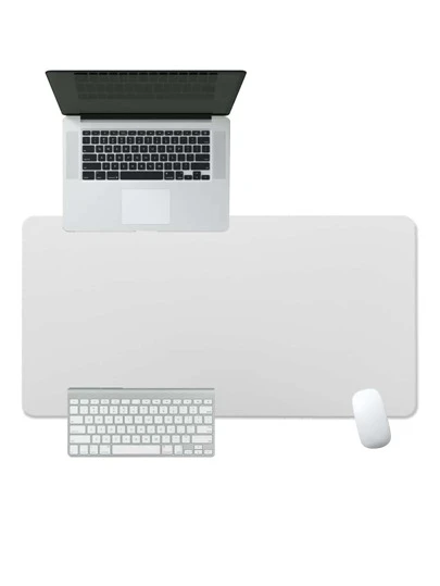 1 adet 60 cm/90 cm Çift Taraflı Deri Mouse Pad Su Geçirmez Masa Altlığı, Kolay Temizlenebilir Klavye Matı Okula Dönüş Oyun Mouse Pad'i Masa Aksesuarları Ofis Malzemeleri Ofis Ofis Masası Aksesuarları Mousepad Masa İçin Mouse Pad