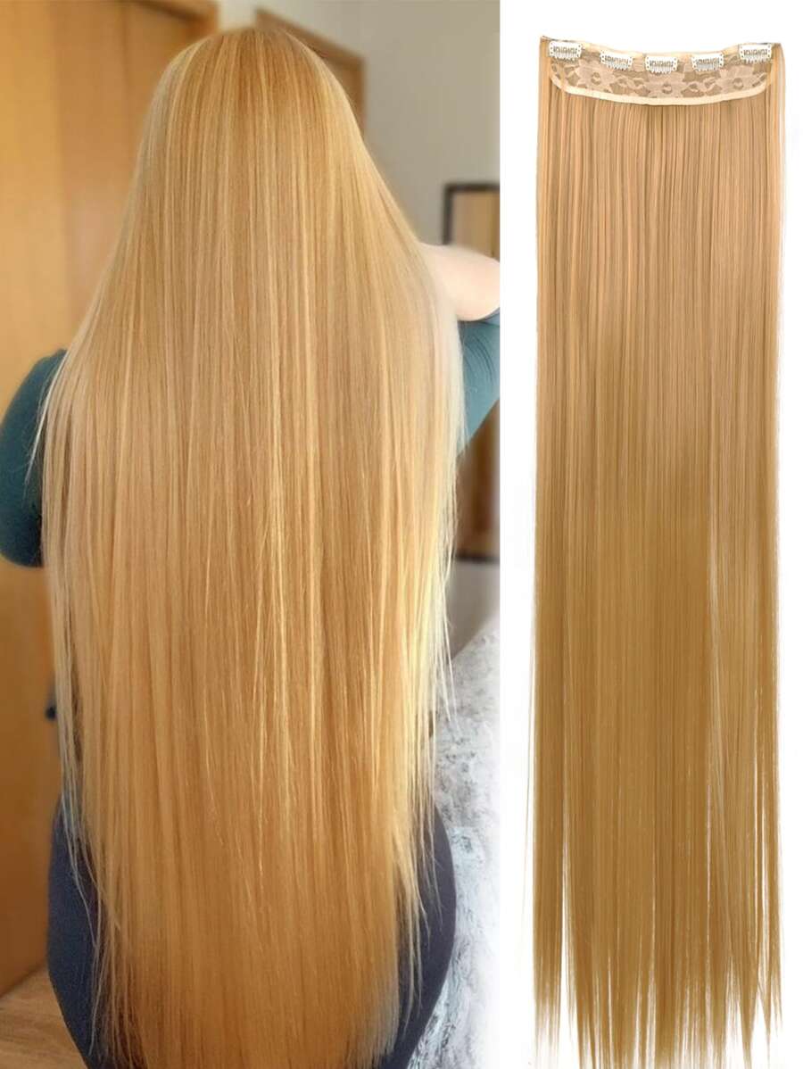 20-40 Inch Clip-In Straight Hair Extensions, Suitable For Various Occasions Including Music Festivals, Parties, Cosplay, Holidays And All Seasons