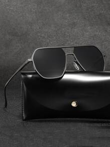 1 件男士时尚眼镜，简约双梁设计，适合驾驶优雅海滩配饰眼镜色调街头风格，适合毛衣夹克运动衫连帽衫皮裤和工装裤，适合夏季海滩度假、户外、旅行 - 銀色 - 查看 1