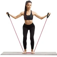 Trang chủ Thể dục Dây kháng lực Tập thể dục đàn hồi Hỗ trợ Yoga Dây kéo xà - Màu xanh lam - Xem 5