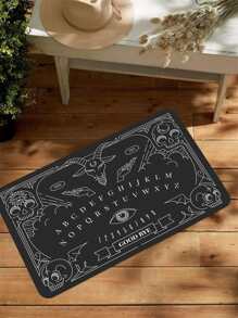 1 Miếng Phong cách Gô-tích Đen Phòng tắm Thảm , Đệm Nhà bếp , Thảm nhà tắm , Ngoài trời Thảm , Bồn tắm Tấm lót , Phòng bếp Sàn nhà , Thảm vệ sinh Với Chống trượt Chức năng - màu đen - Xem 3