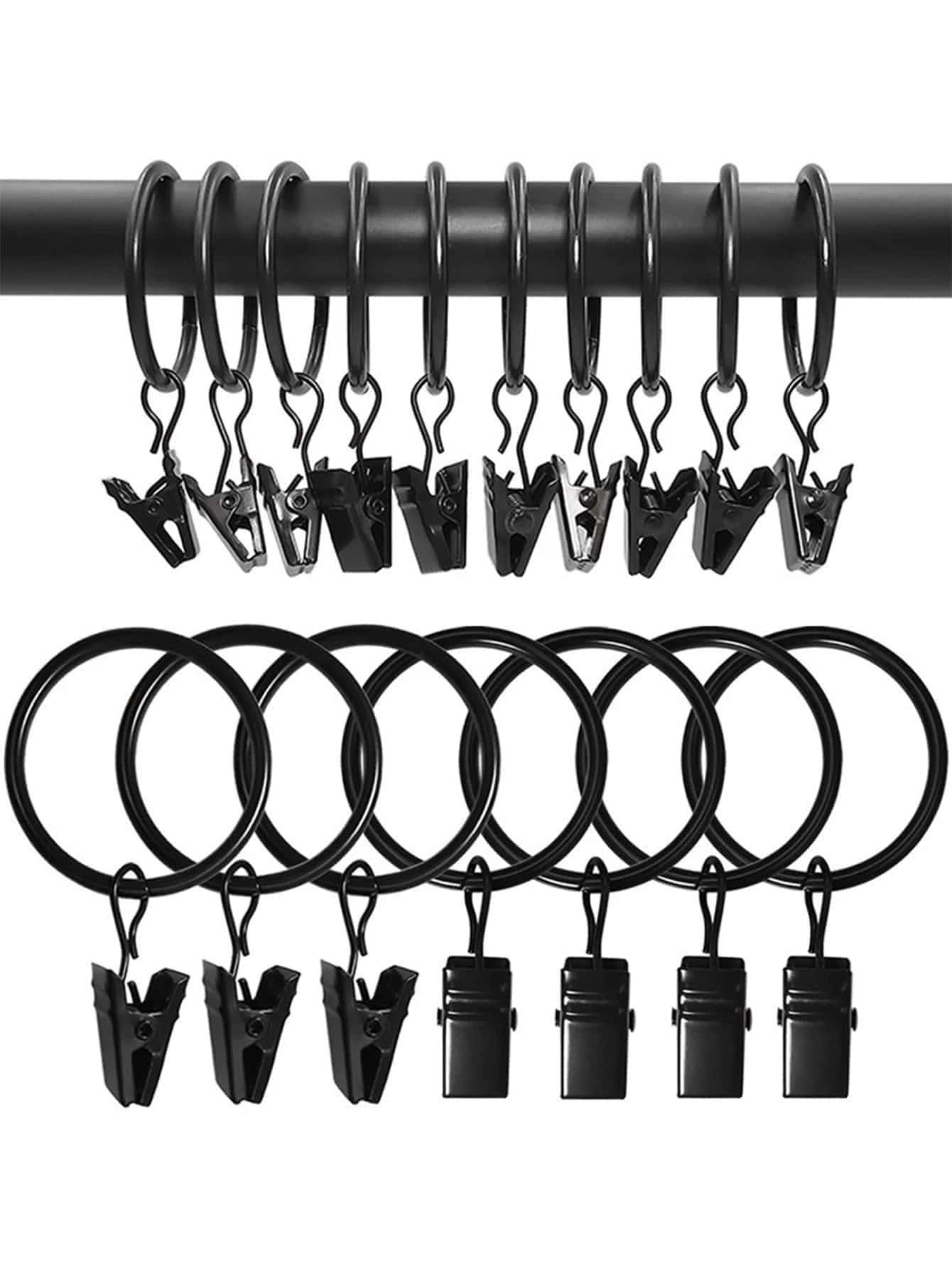 Accesorios Decorativos para Cortinas - Negro - Ver 1