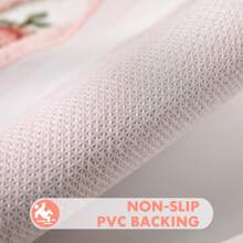 PinkSheep Ultra Soft Floral Bathroom Rugs Non-Slip Microfiber Washable Bath Rug Door Floor Mats, 18" X 30", Pink - Pink - View 6