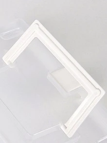 1入組便攜式透明盒、化妝品收納盒、學生桌面文具、多功能雜物、大容量收納盒 - 無色 - 查看 7
