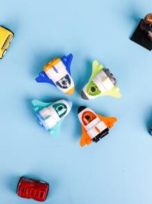 1903卡通飛機形單孔卷筆刀，手搖手動，兒童學習用品